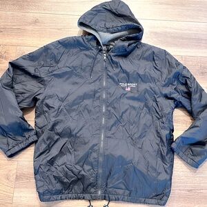 Polo Sport Ralph Lauren Zip Up Vintage Hooded Jacket  Size Large